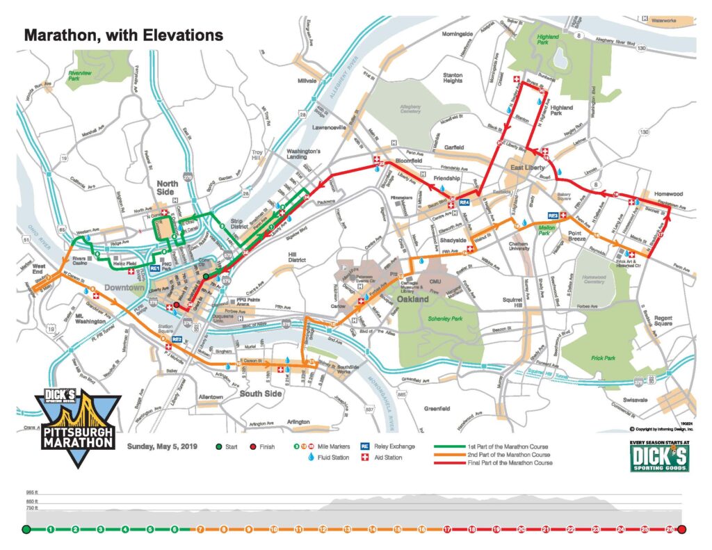 Pittsburgh Marathon Elevation Map 2024 United States Map